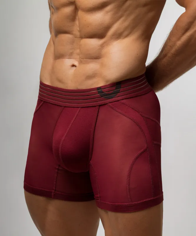 Rounderbum Sexy Nights Anatomic Boxer Brief Cherry sold by Underwear Expert