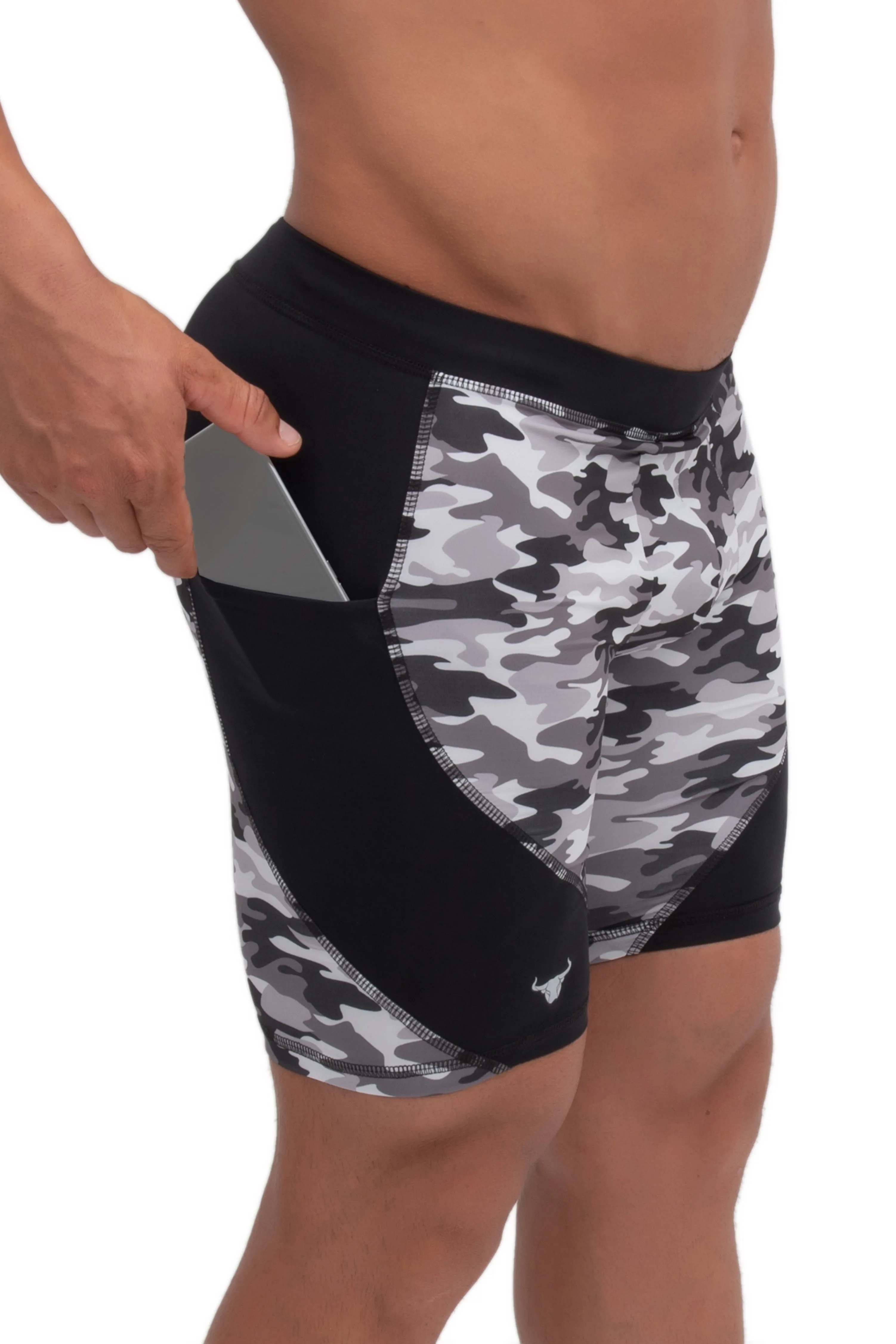 Matador Meggings Gray Camo Shorts sold by Underwear Expert product image thumbnail 3