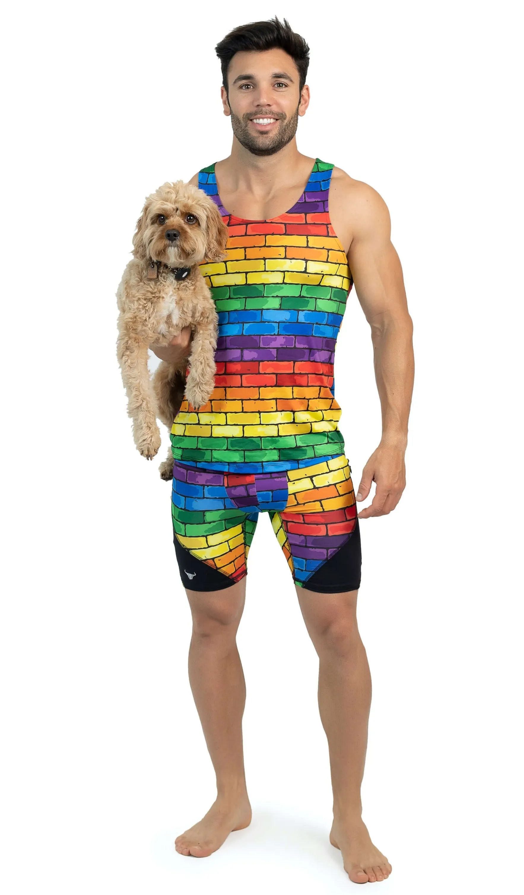 Matador Meggings Pride Rainbow Tank Top sold by Underwear Expert product image thumbnail 4