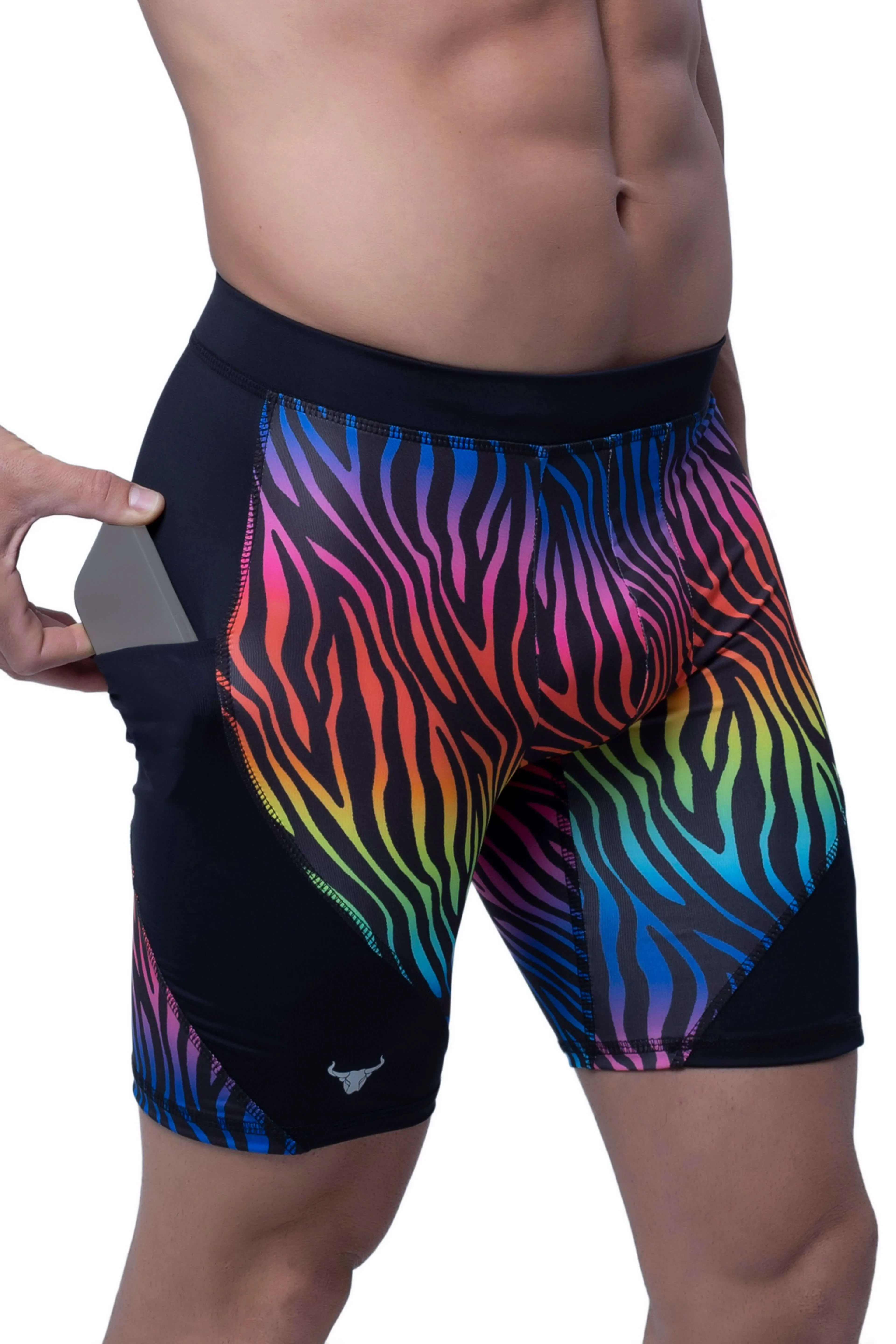 Matador Meggings Pride Rainbow Tiger Shorts sold by Underwear Expert product image thumbnail 3