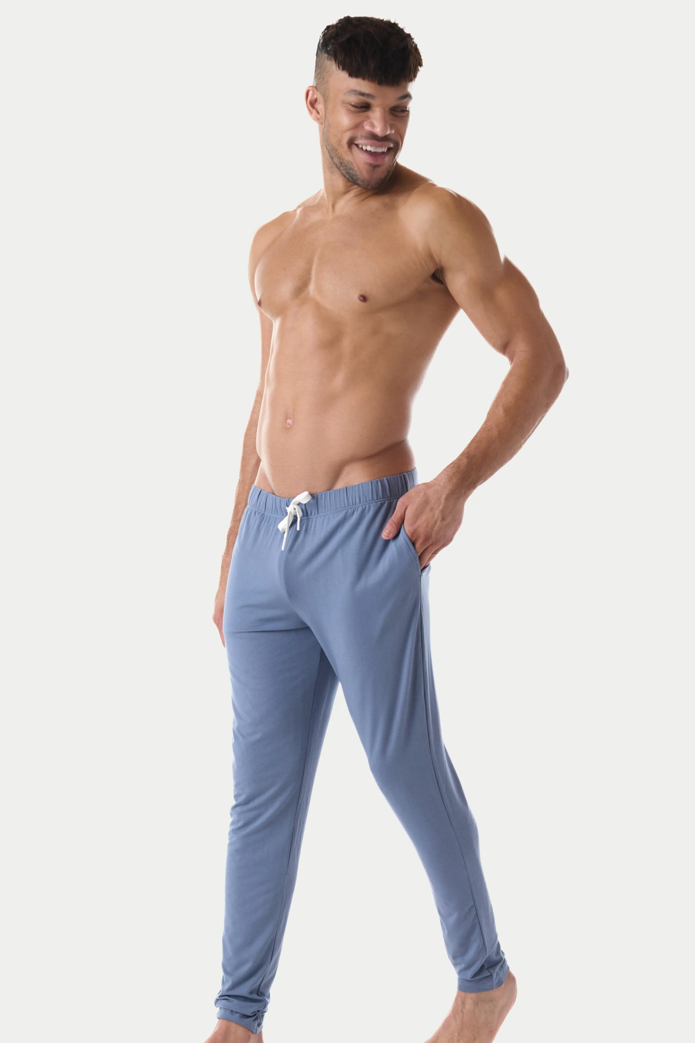 Awry Cloud Lounge Pants - Steel Blue sold by Underwear Expert product image thumbnail 4