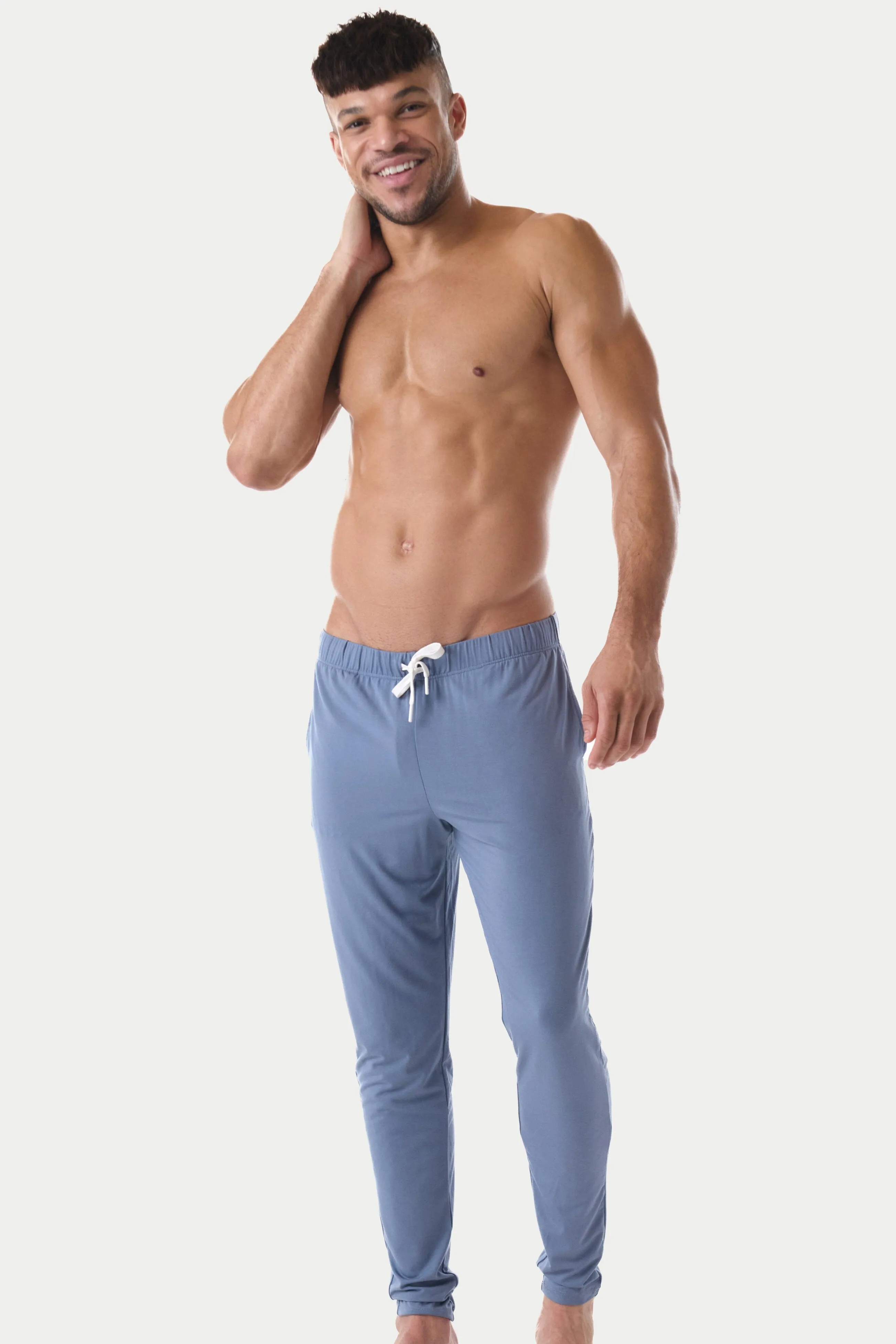 Awry Cloud Lounge Pants - Steel Blue sold by Underwear Expert product image thumbnail 3