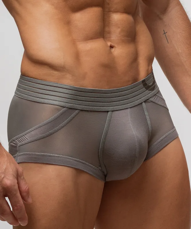 Rounderbum Sexy Nights Anatomic Mini Trunk Gray sold by Underwear Expert