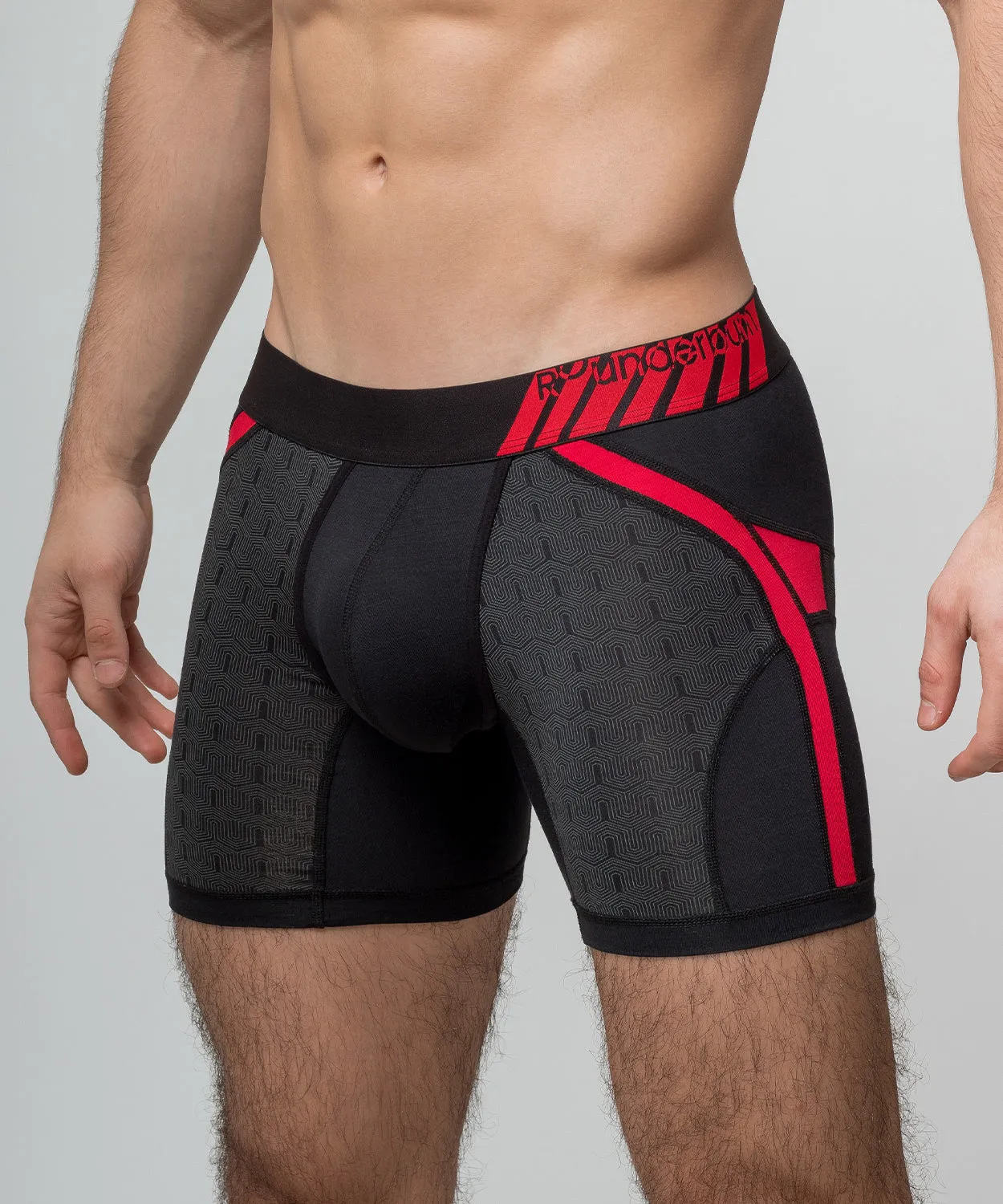 Rounderbum Racing Team Anatomic Boxer Brief Red sold by Underwear Expert