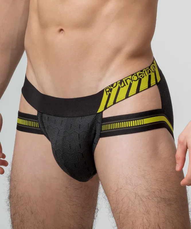 Rounderbum Racing Team Lift Holster Jock Yellow sold by Underwear Expert
