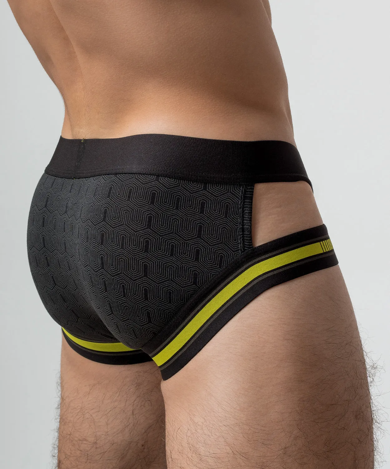 Rounderbum Racing Team Lift Holster Jock Yellow sold by Underwear Expert product image thumbnail 2