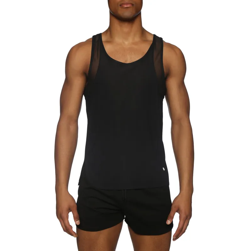 Parke & Ronen New Spring '25 Black Melbourne Tank Top sold by Underwear Expert