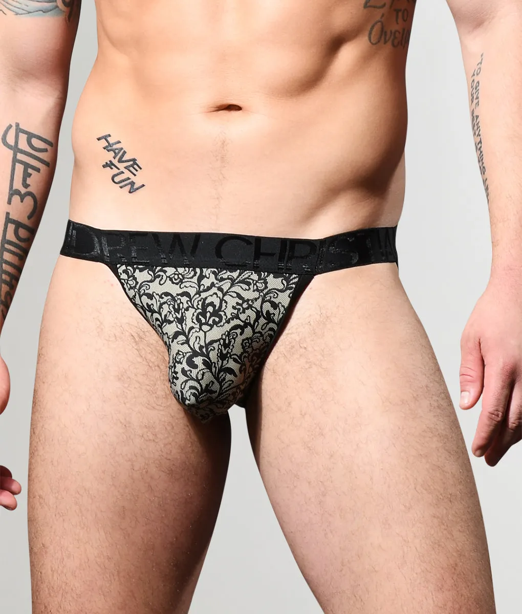 Andrew Christian Almost Naked Lace Print Brief sold by Underwear Expert