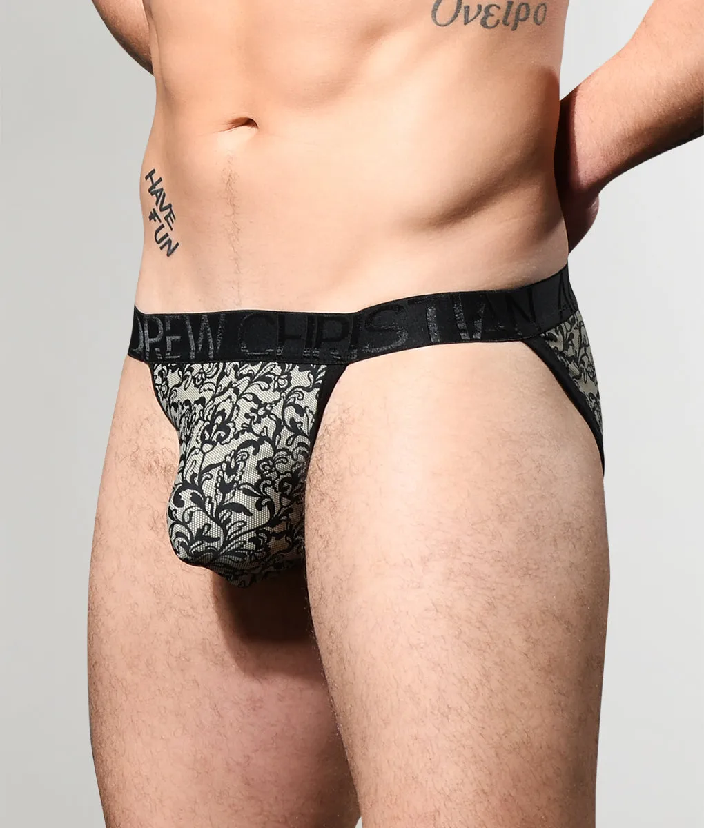 Andrew Christian Almost Naked Lace Print Brief sold by Underwear Expert product image thumbnail 3