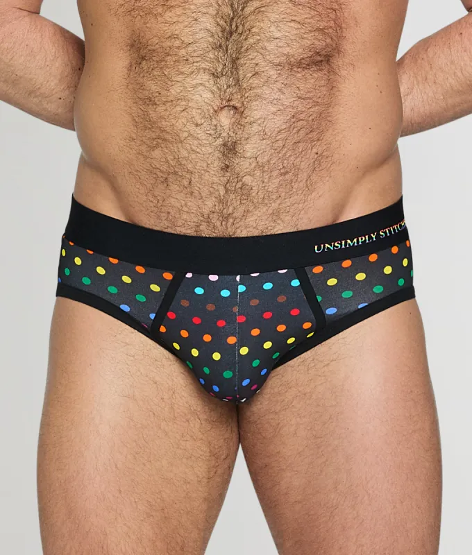 Unsimply Stitched Pride Polka Dot Brief sold by Underwear Expert
