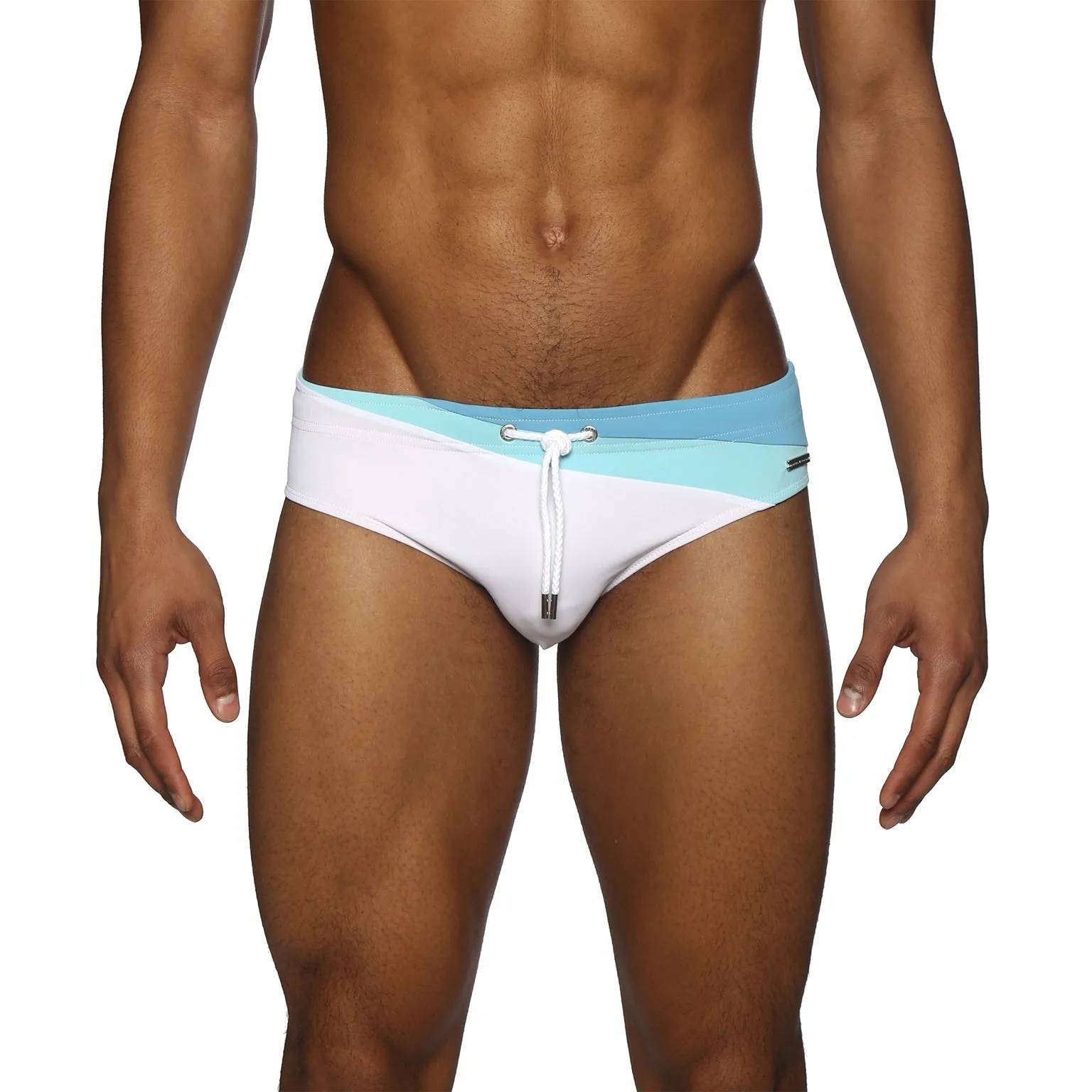 Parke & Ronen New Spring '25 Celeste Blue Velocity Meridian Bikini sold by Underwear Expert