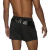 Parke & Ronen New Spring '25 Black Vector Swim Short sold by Underwear Expert