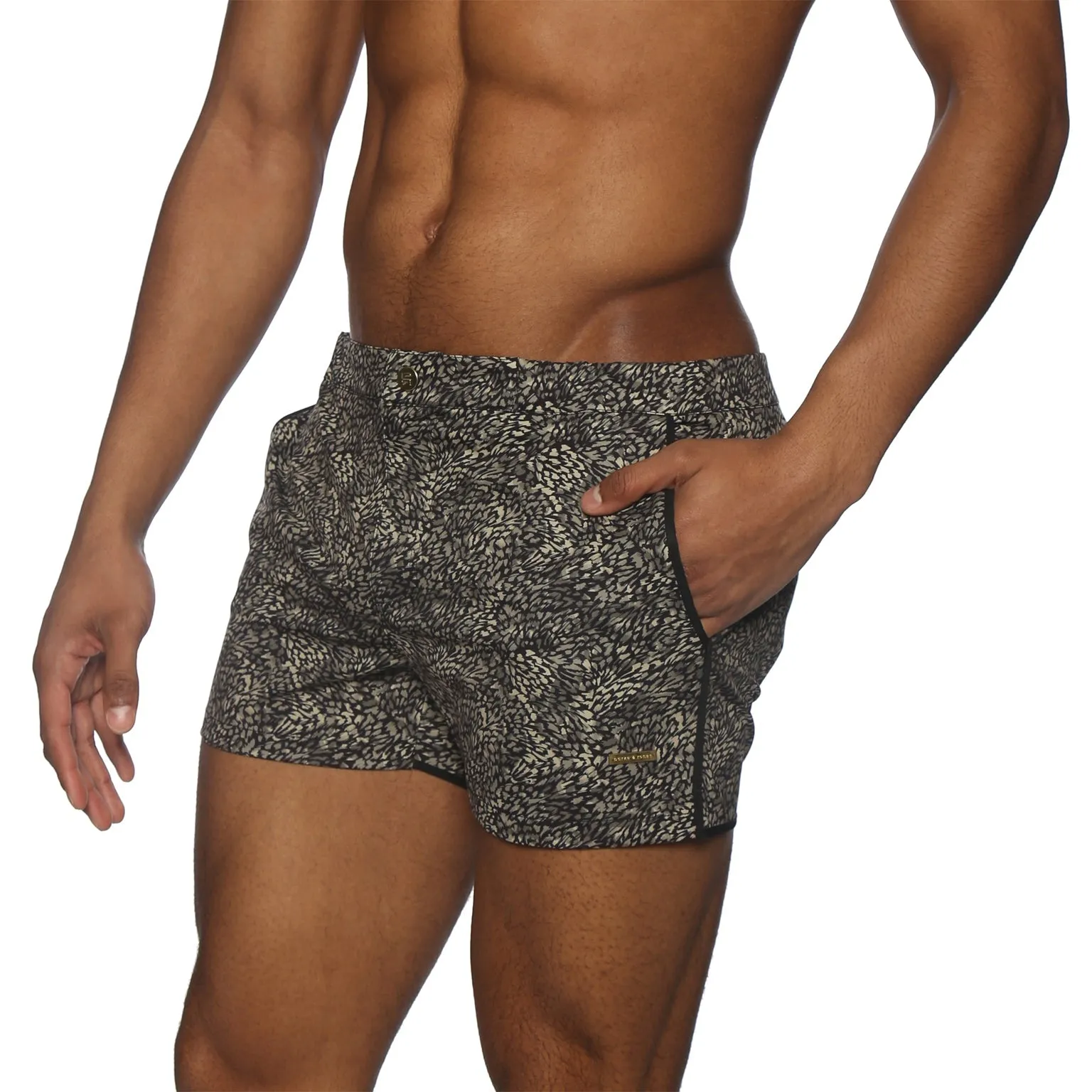 Parke & Ronen New Spring '25 Plumery Golden Hawk Print 2" Angeleno Stretch sold by Underwear Expert product image thumbnail 3