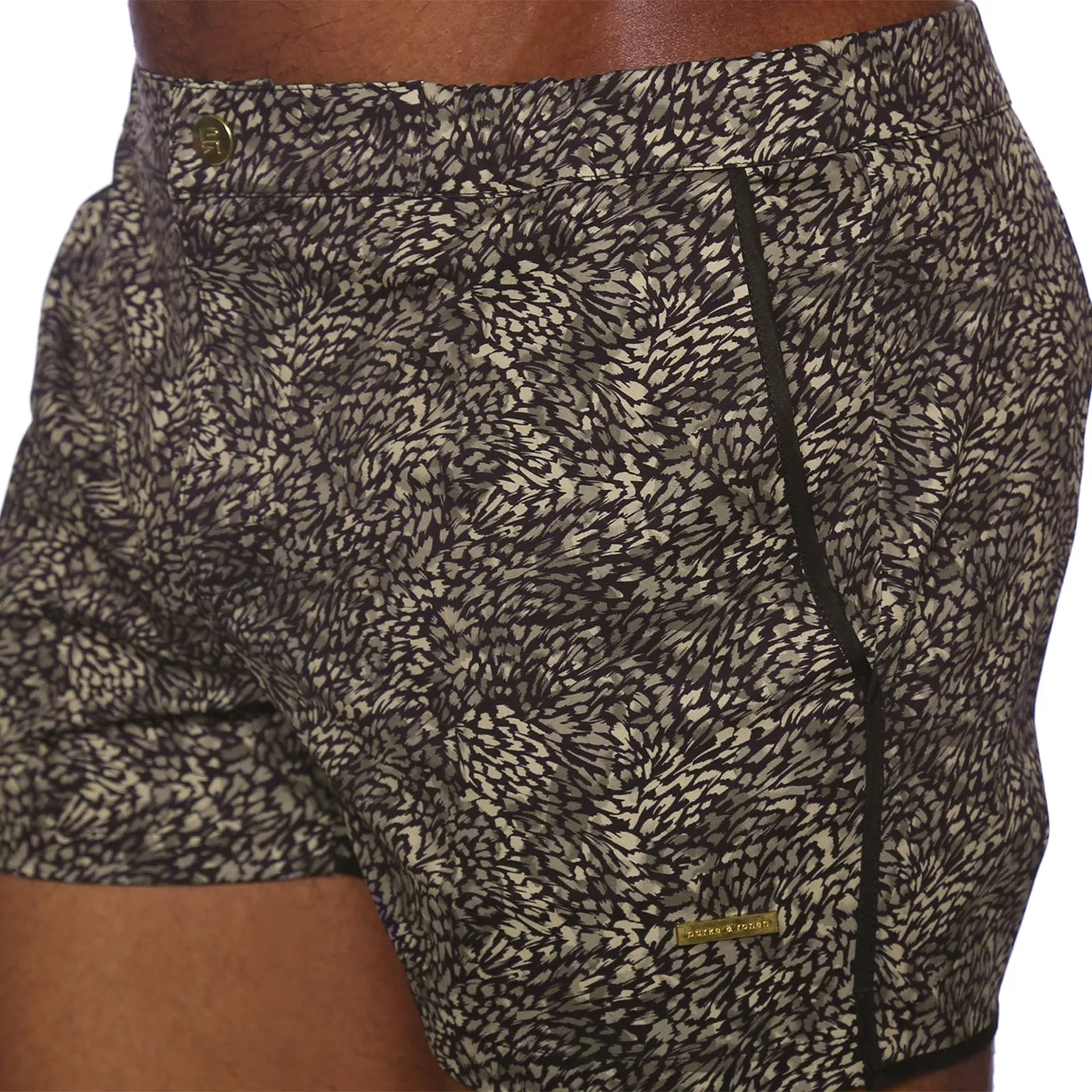 Parke & Ronen New Spring '25 Plumery Golden Hawk Print 2" Angeleno Stretch sold by Underwear Expert product image thumbnail 4