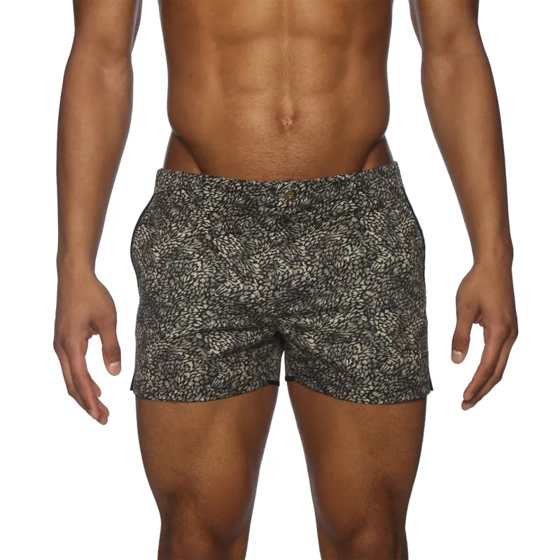 Parke & Ronen New Spring '25 Plumery Golden Hawk Print 2" Angeleno Stretch sold by Underwear Expert