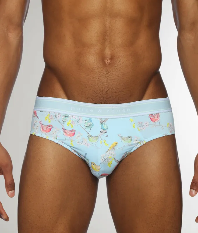 Parke & Ronen Bird Song Low Rise Brief made by Parke & Ronen