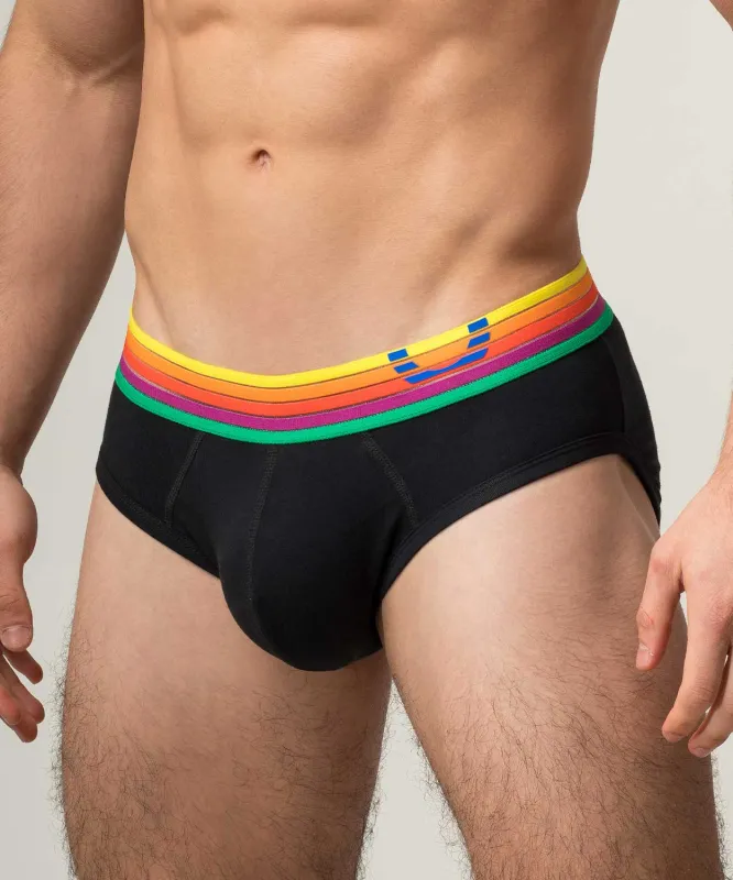 Rounderbum Rainbow Rush Padded Brief sold by Underwear Expert