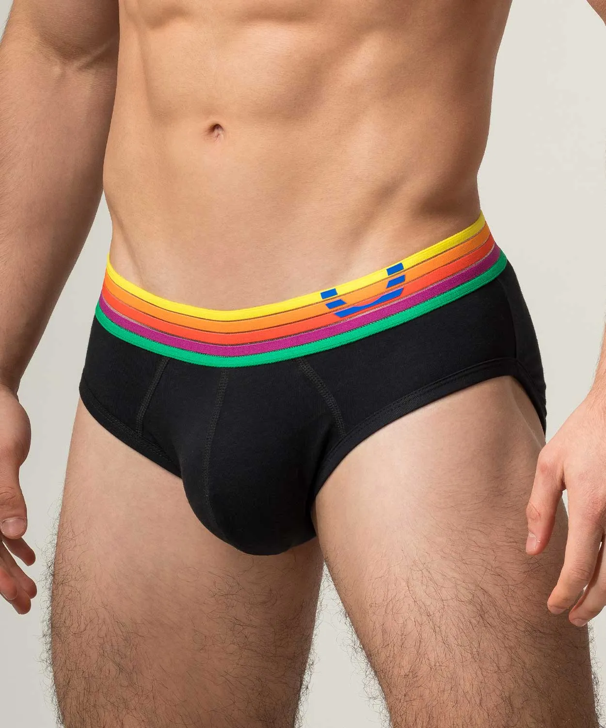 Rounderbum Rainbow Rush Padded Brief sold by Underwear Expert