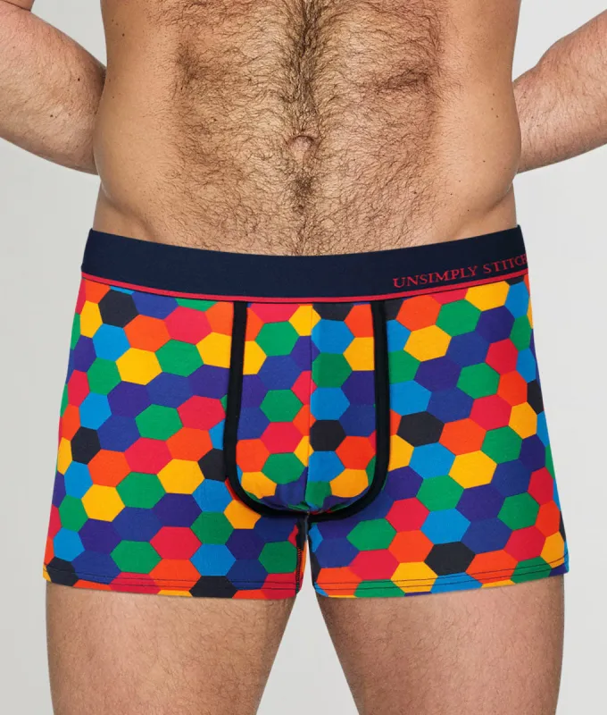 Unsimply Stitched Colored Honeycomb Trunk sold by Underwear Expert