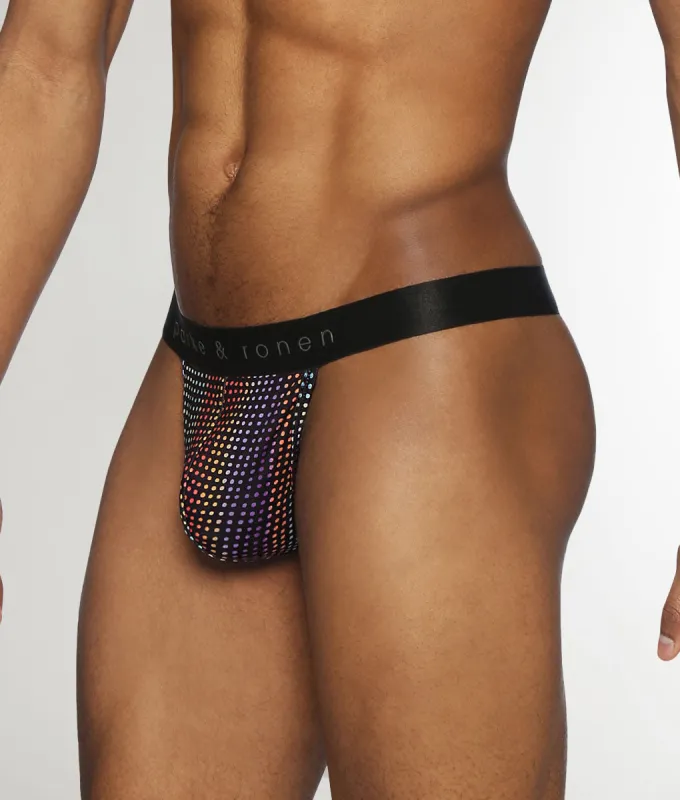 Parke & Ronen Pride Funfetti Thong sold by Underwear Expert