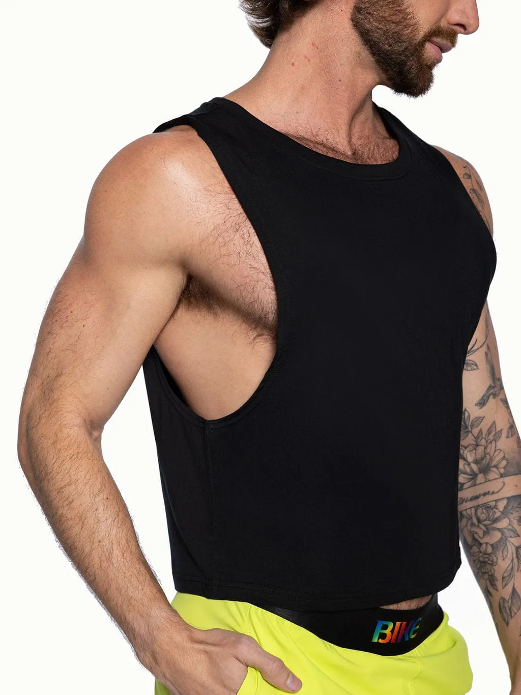 Bike Athletic Crop Pride Tank sold by Underwear Expert