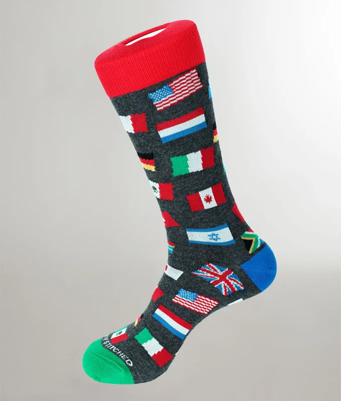Unsimply Stitched Flags Sock sold by Underwear Expert