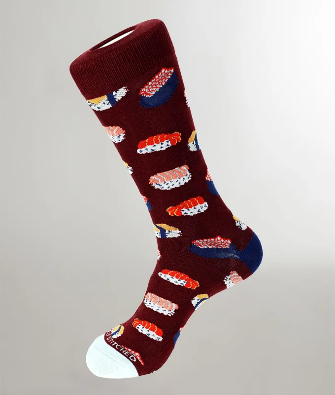 Unsimply Stitched Sushi Sock sold by Underwear Expert