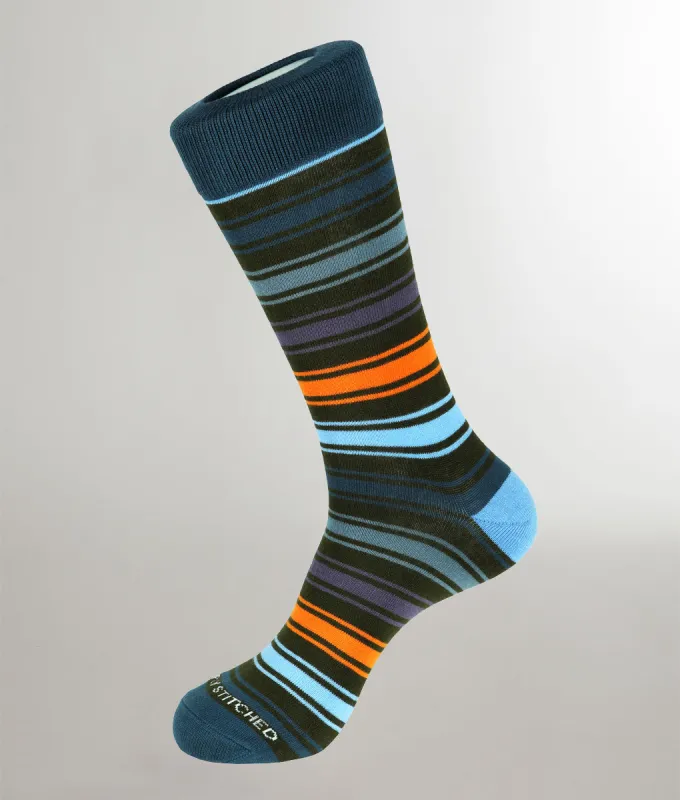 Unsimply Stitched Angeles Stripe Sock sold by Underwear Expert