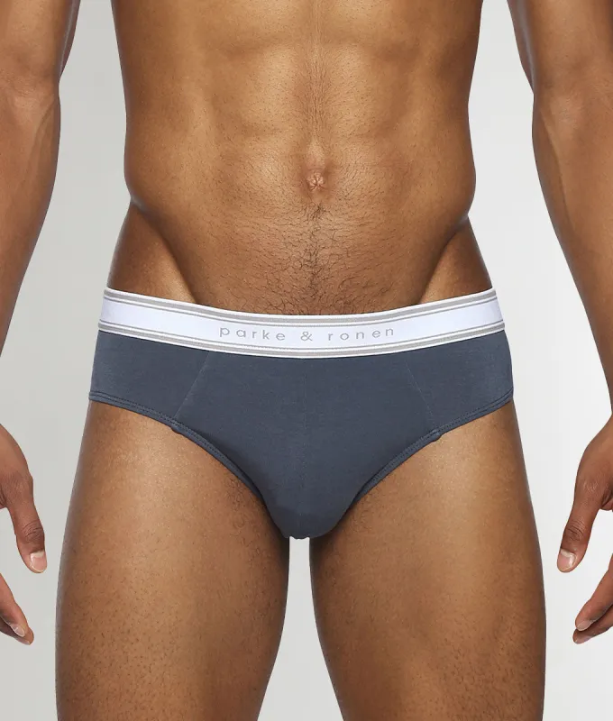 Parke & Ronen Retro Solid Low-Rise Brief sold by Underwear Expert