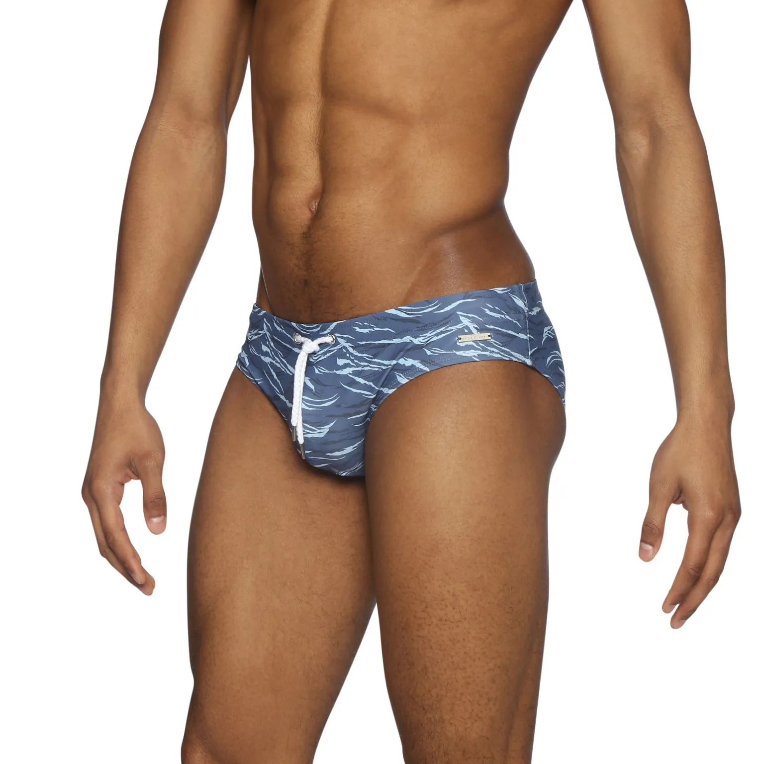 Parke & Ronen Blue Waves Printed Meridian Bikini Brief sold by Underwear Expert product image thumbnail 3