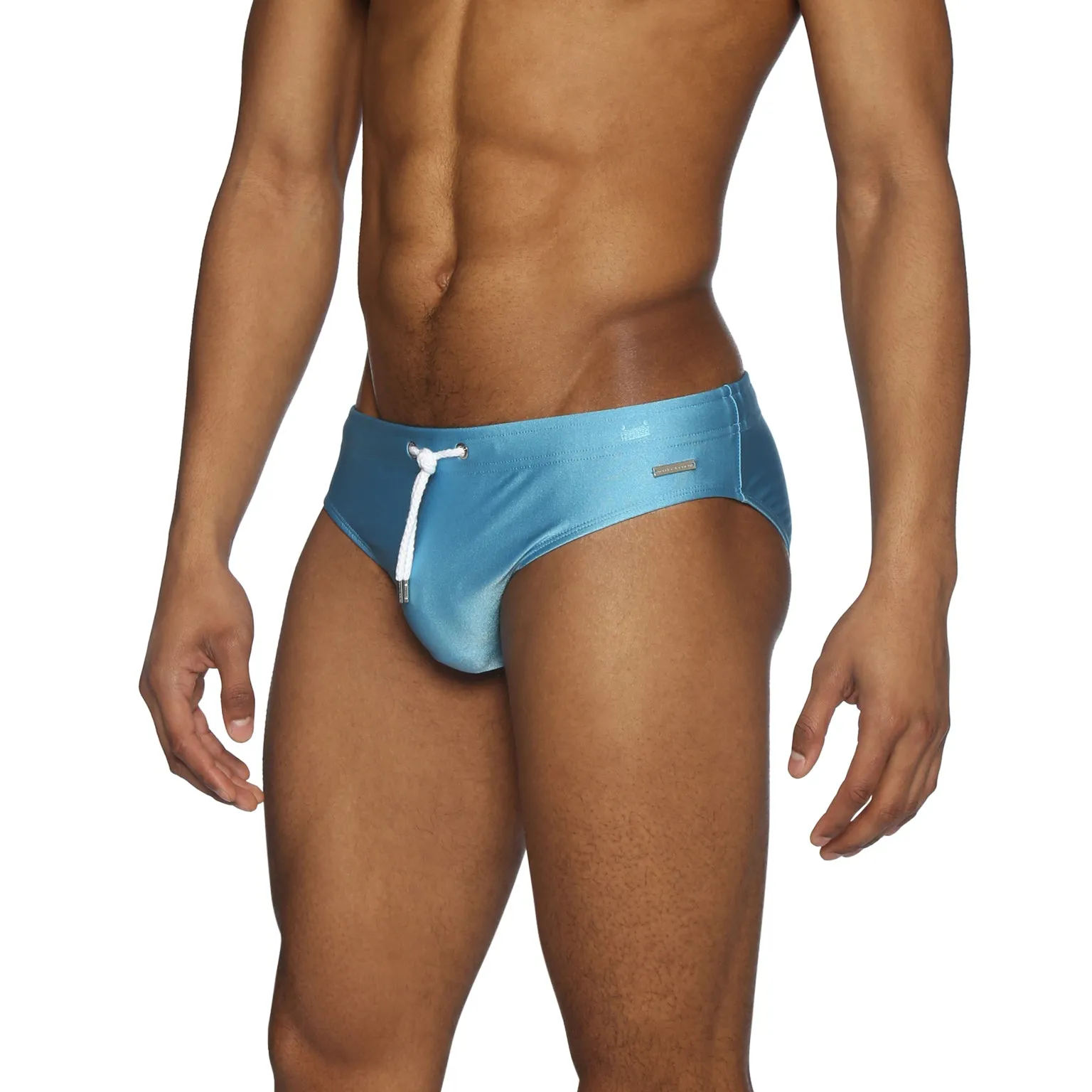Parke & Ronen Opal Blue Metallic Meridian Bikini Brief sold by Underwear Expert product image thumbnail 3