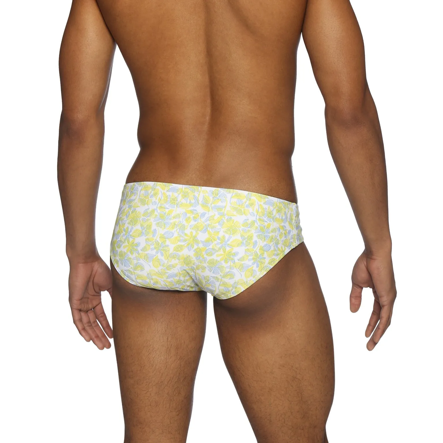 Parke & Ronen Lemon Havana Leaf Printed Meridian Bikini Brief sold by Underwear Expert product image thumbnail 2