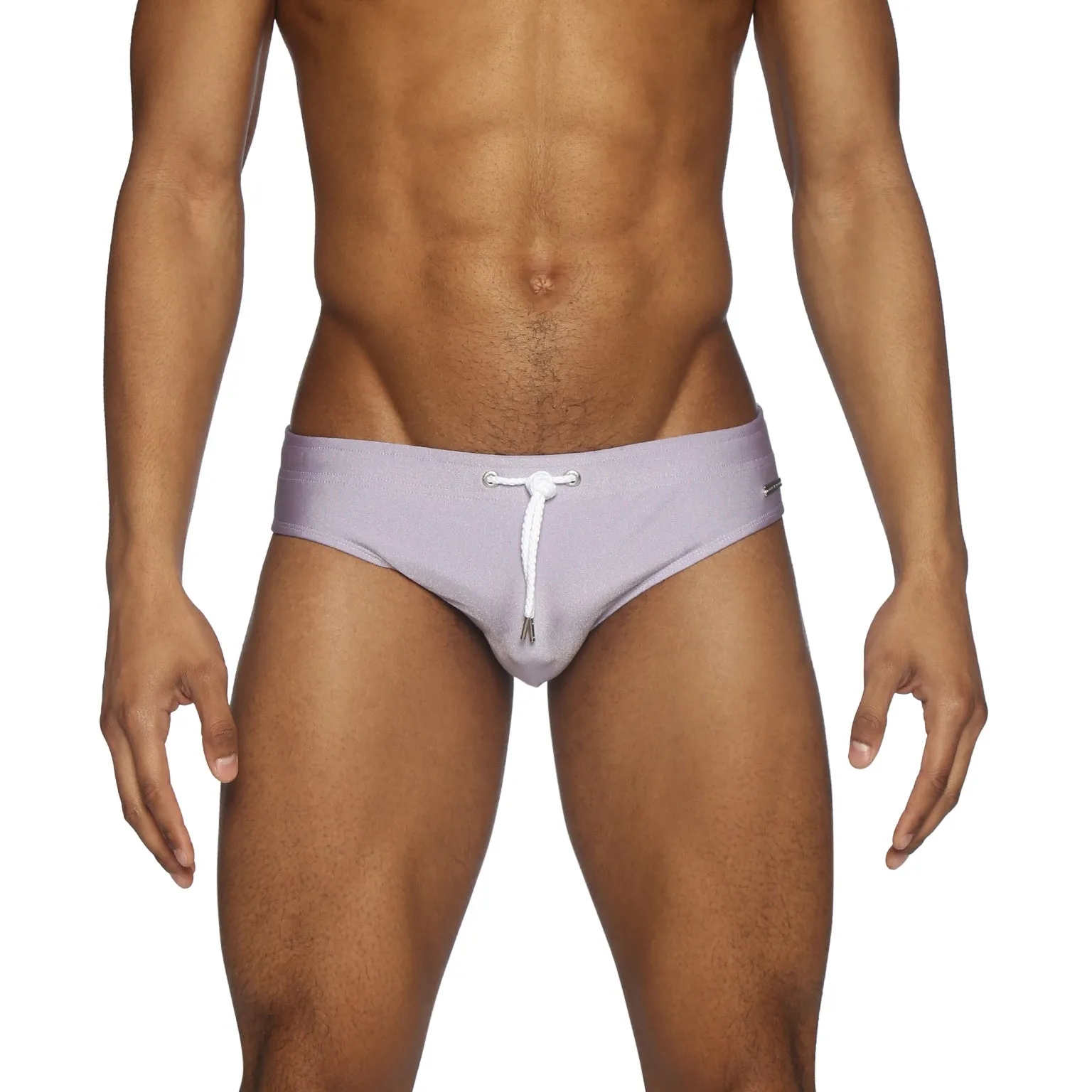Parke & Ronen Slate Violet Metallic Meridian Bikini Brief sold by Underwear Expert