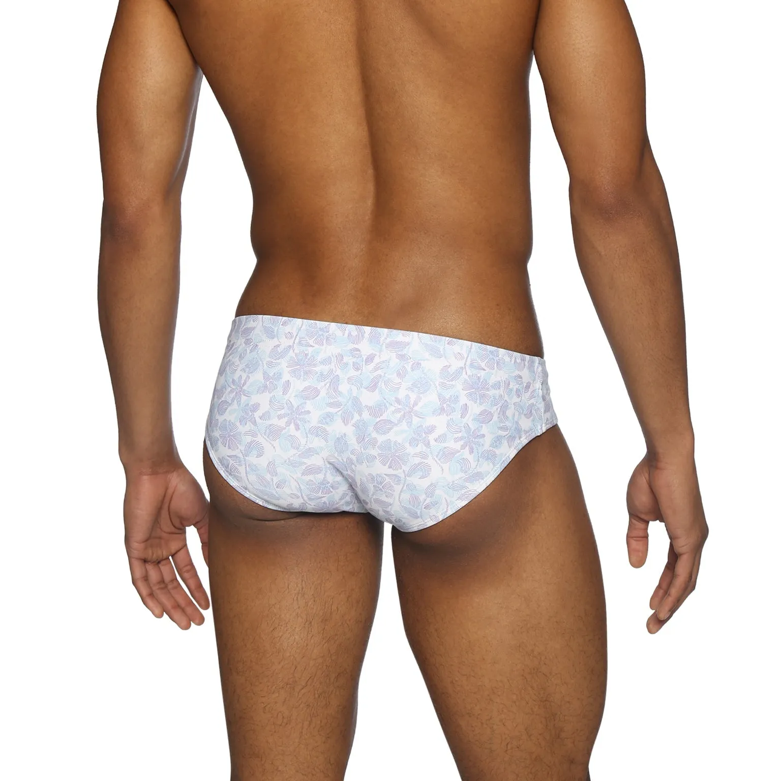 Parke & Ronen Lilac Havana Leaf Printed Meridian Bikini Brief sold by Underwear Expert product image thumbnail 2