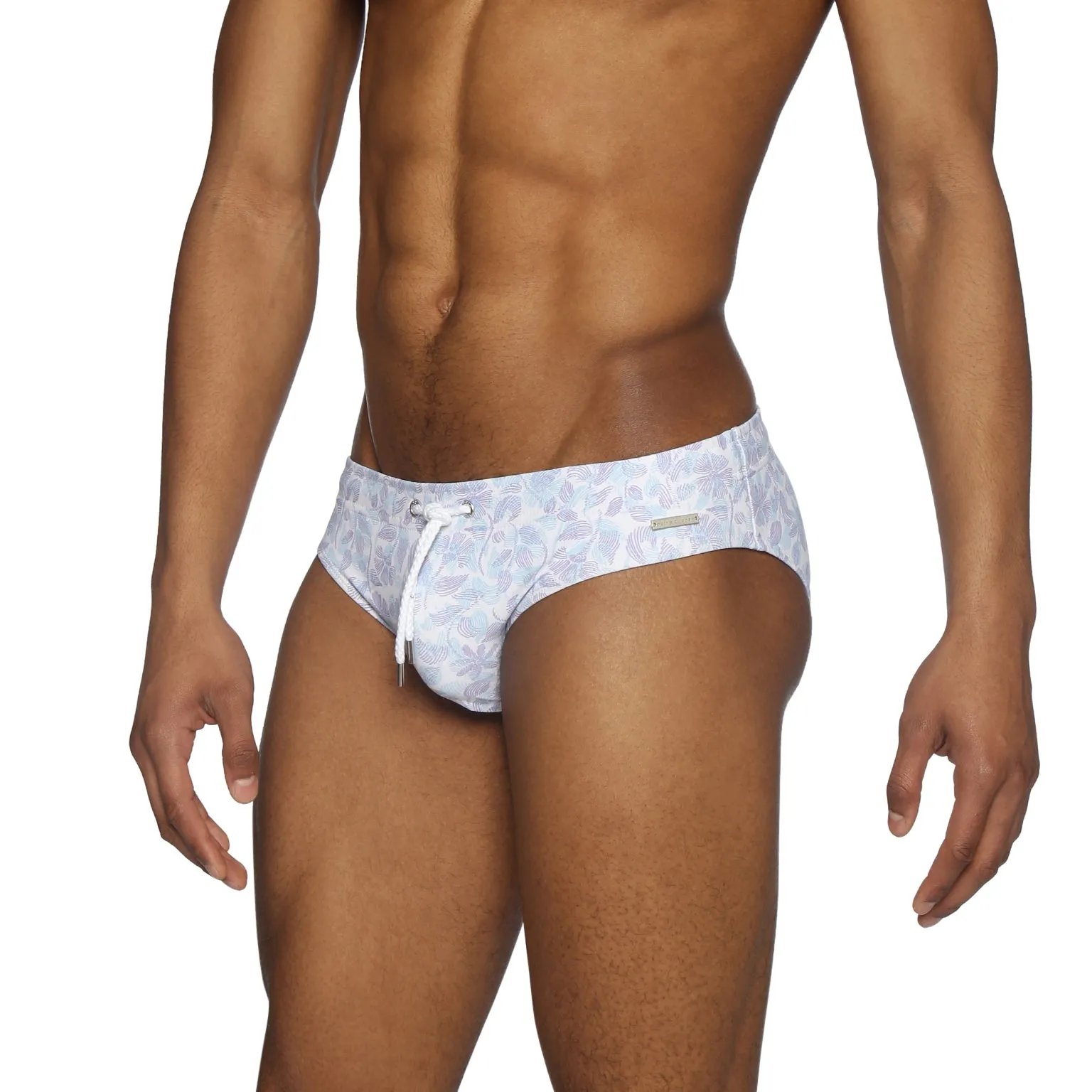 Parke & Ronen Lilac Havana Leaf Printed Meridian Bikini Brief sold by Underwear Expert product image thumbnail 3
