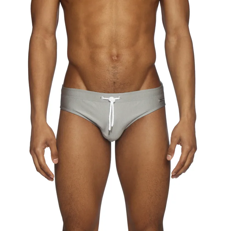 Parke & Ronen Platinum Metallic Meridian Bikini Brief sold by Underwear Expert