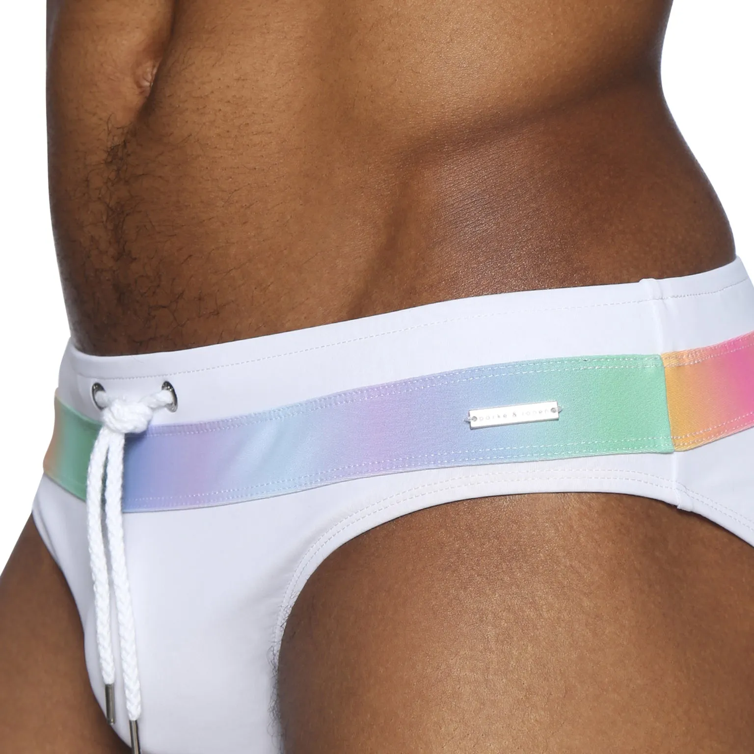 Parke & Ronen Pride Edition Luminous White Colorblock Meridian Bikini Brief sold by Underwear Expert product image thumbnail 4