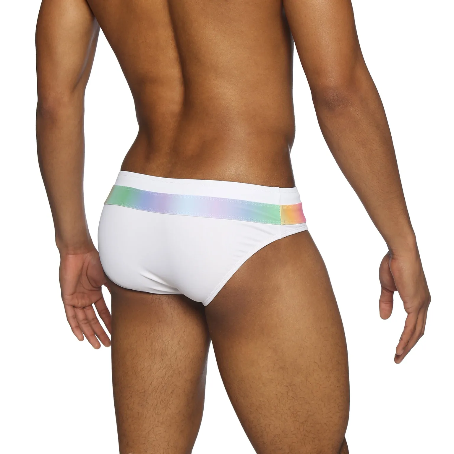 Parke & Ronen Pride Edition Luminous White Colorblock Meridian Bikini Brief sold by Underwear Expert product image thumbnail 2