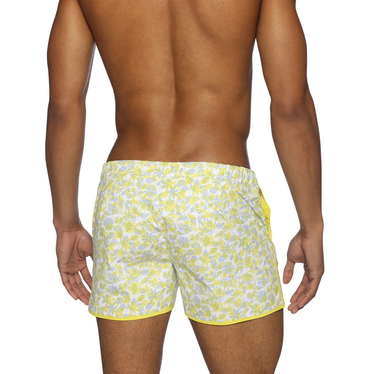 Parke & Ronen Lemon Havana Leaf Print 2" Angeleno Stretch sold by Underwear Expert product image thumbnail 2
