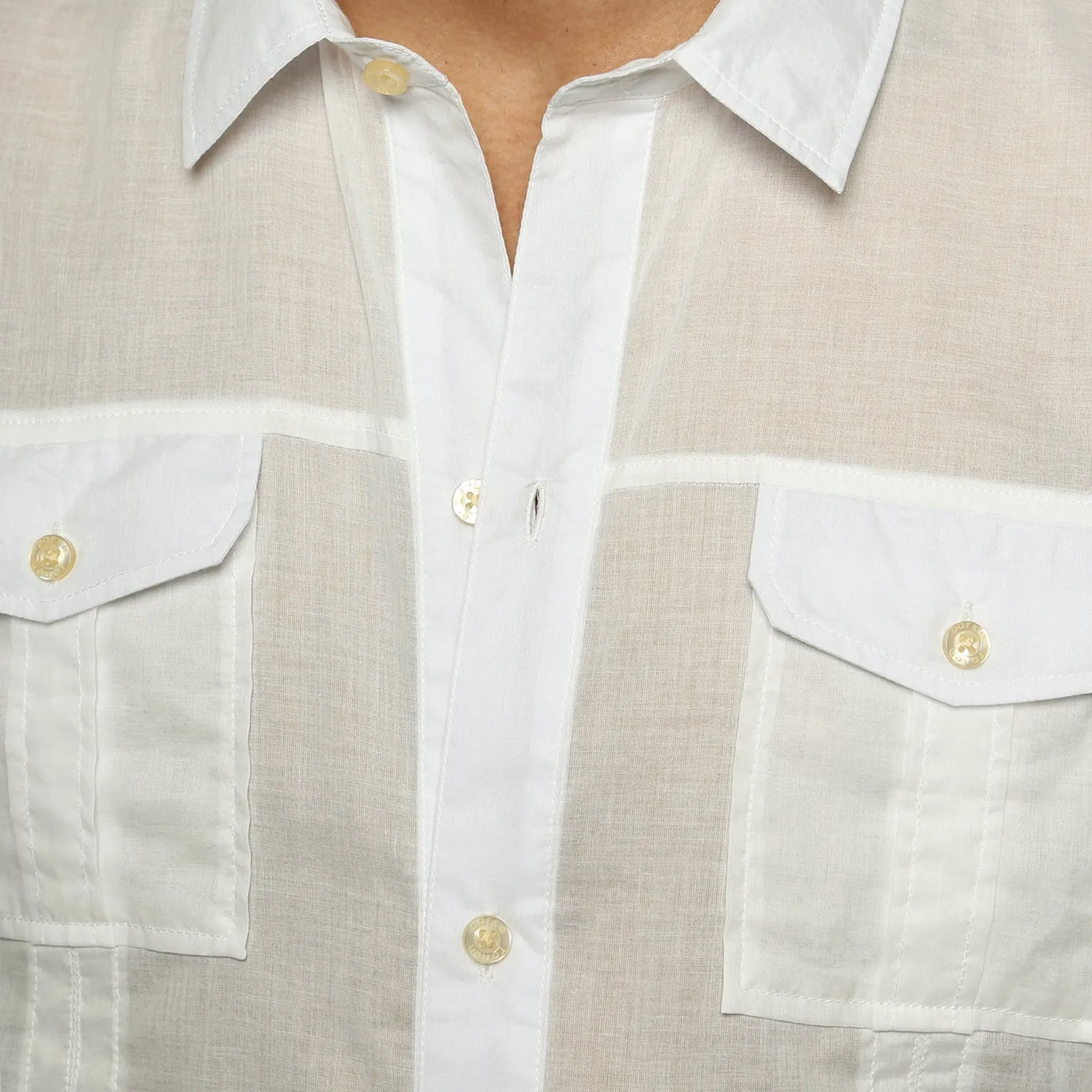 Parke & Ronen Vintage White Sleeveless Expedition Shirt sold by Underwear Expert product image thumbnail 5