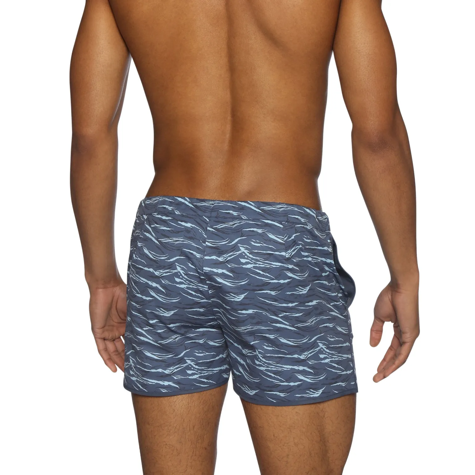 Parke & Ronen Blue Waves Print 2" Angeleno Stretch sold by Underwear Expert product image thumbnail 3