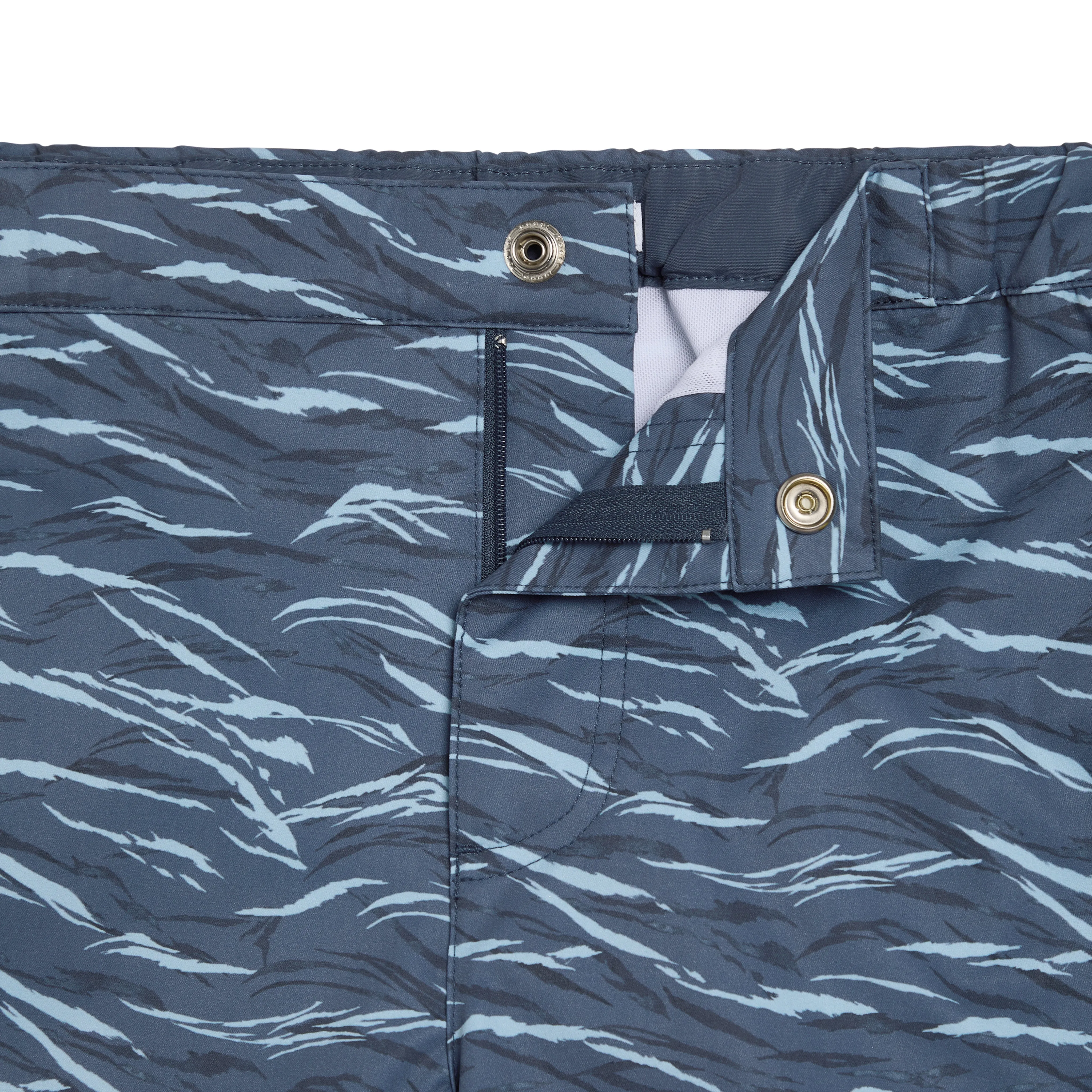 Parke & Ronen Blue Waves Print 2" Angeleno Stretch sold by Underwear Expert product image thumbnail 4