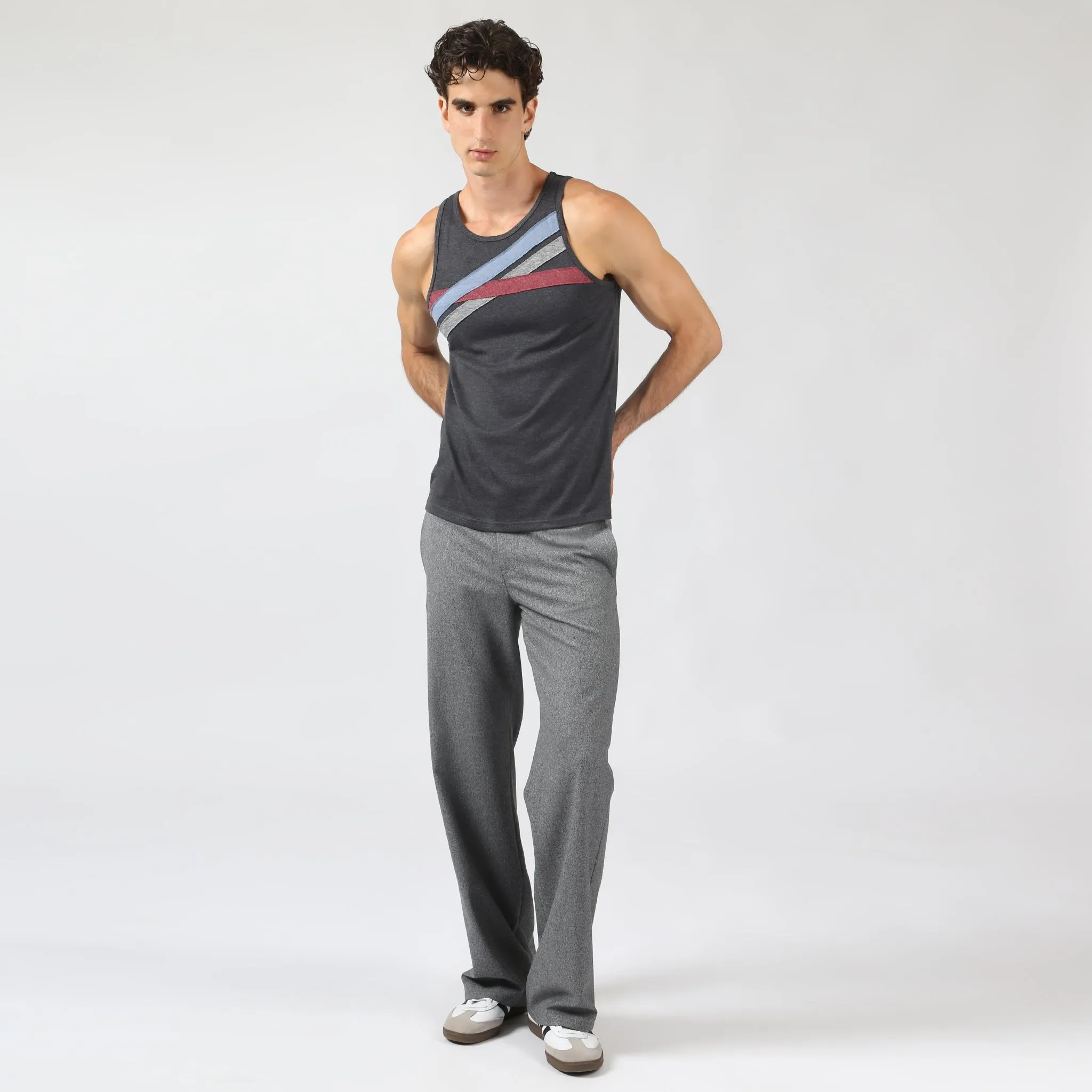 Parke & Ronen Graphite Echelon Tank sold by Underwear Expert product image thumbnail 4