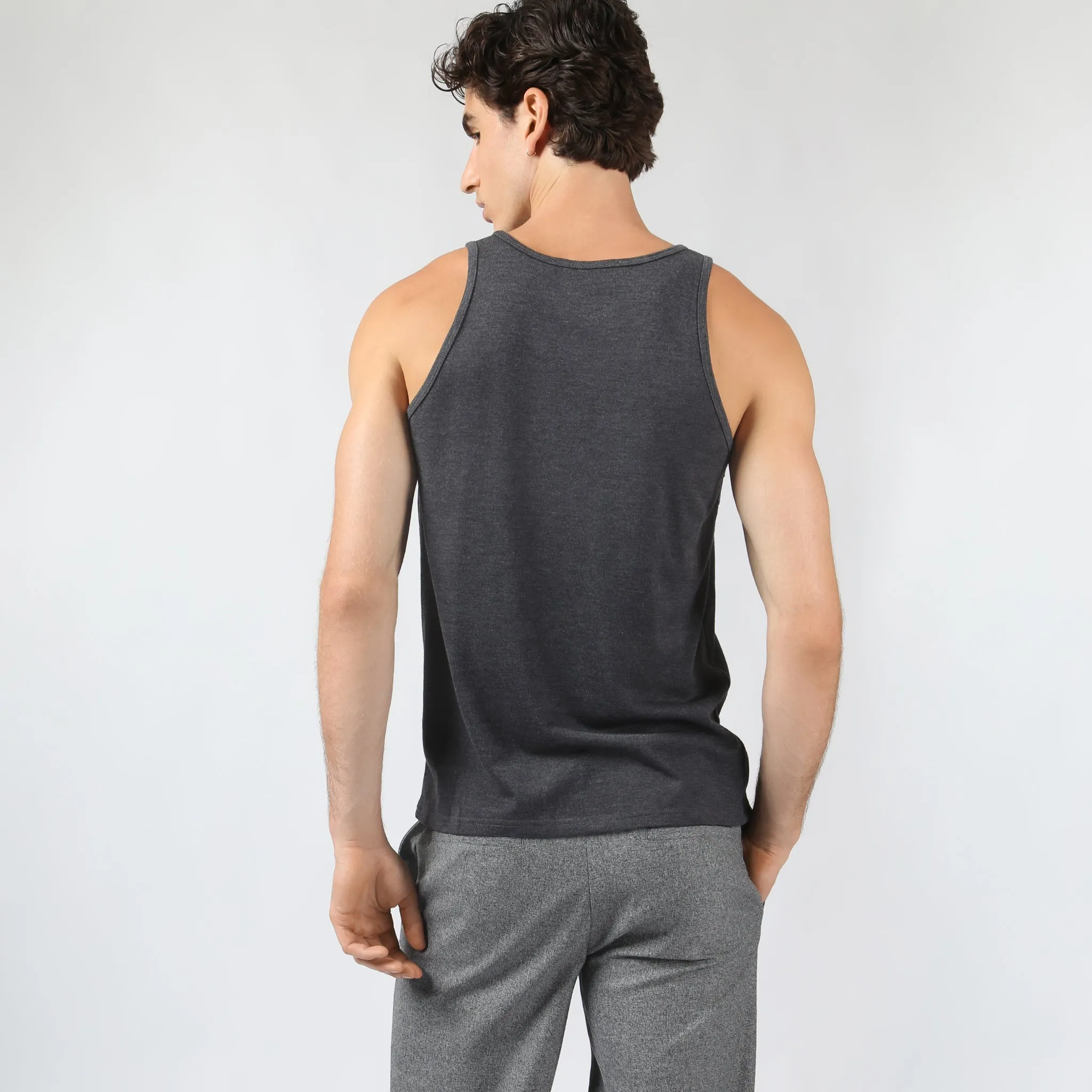 Parke & Ronen Graphite Echelon Tank sold by Underwear Expert product image thumbnail 2