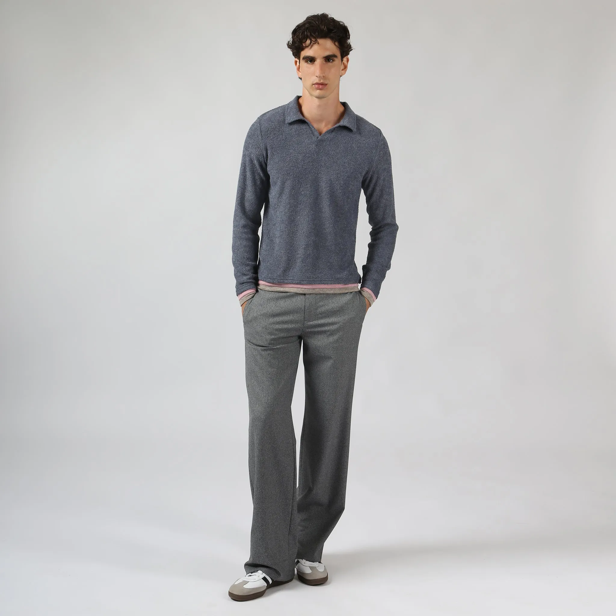 Parke & Ronen Dungaree Rowe Bouclé Polo sold by Underwear Expert product image thumbnail 4