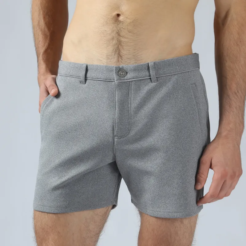 Parke & Ronen Actionwear Heather Grey Action Flex Holler Short sold by Underwear Expert