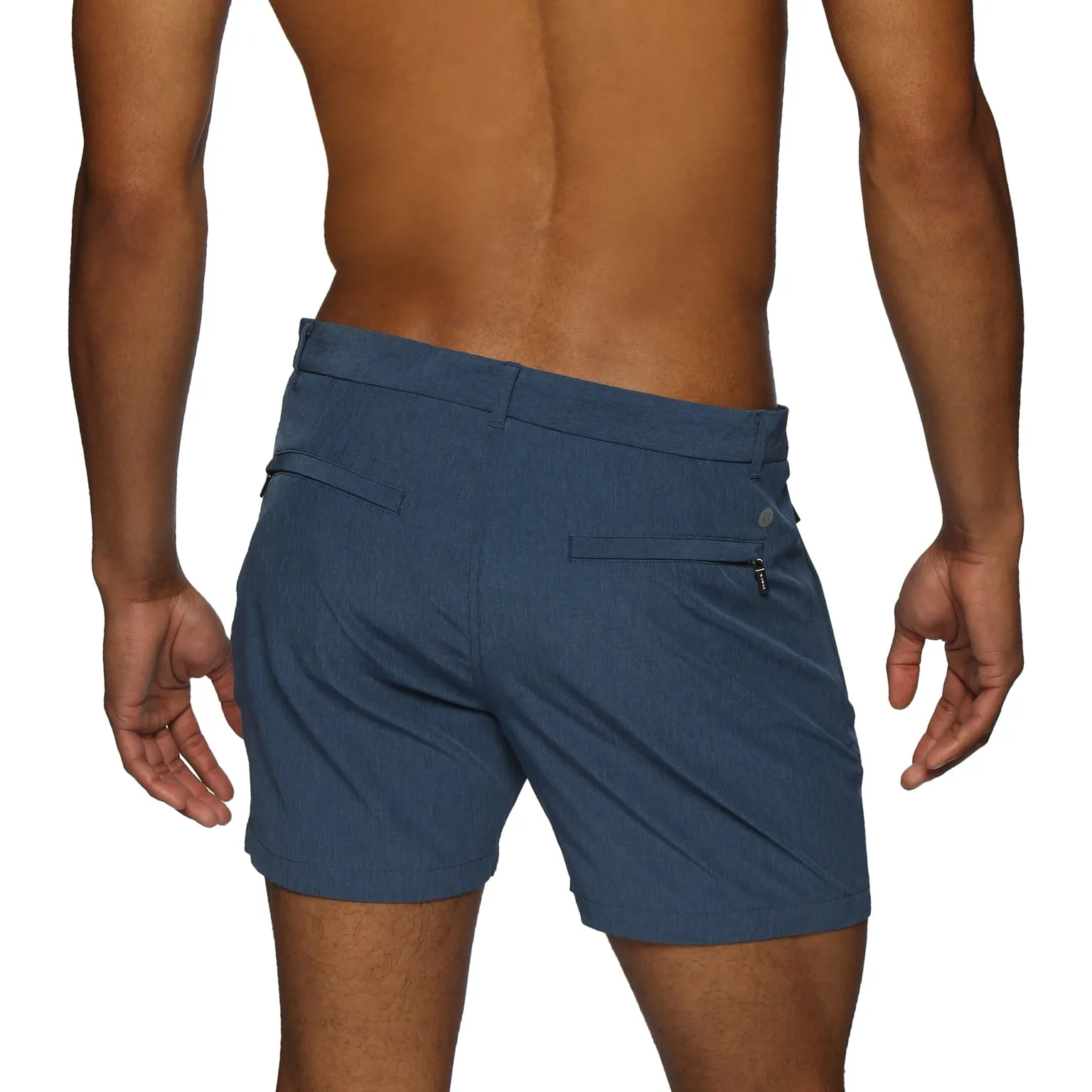 Parke & Ronen Actionwear North Sea Blue Action Stretch Holler Short sold by Underwear Expert product image thumbnail 3