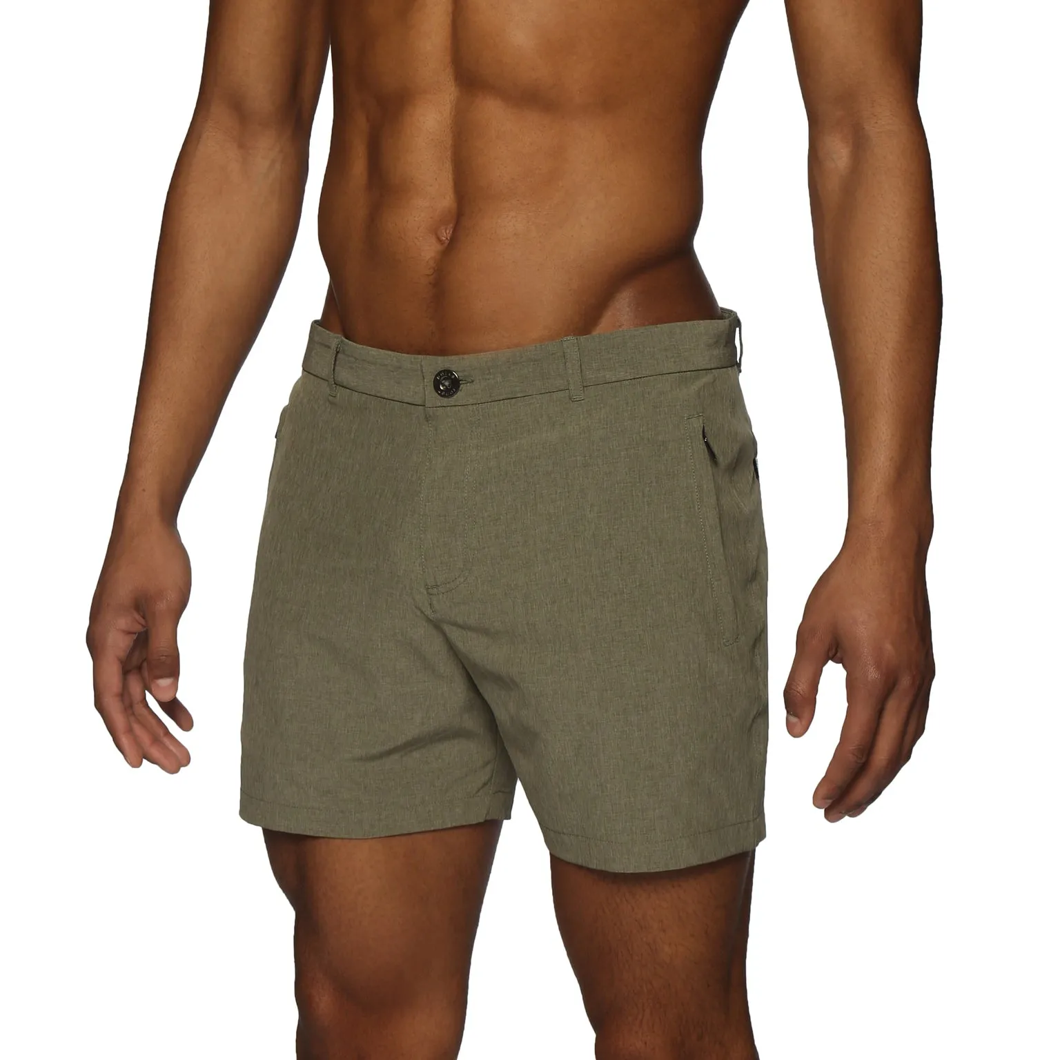 Parke & Ronen Actionwear Army Green Action Stretch Holler Short sold by Underwear Expert product image thumbnail 3