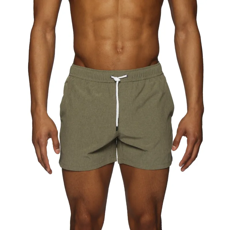 Parke & Ronen Actionwear Army Green Knockout Boxer Short sold by Underwear Expert