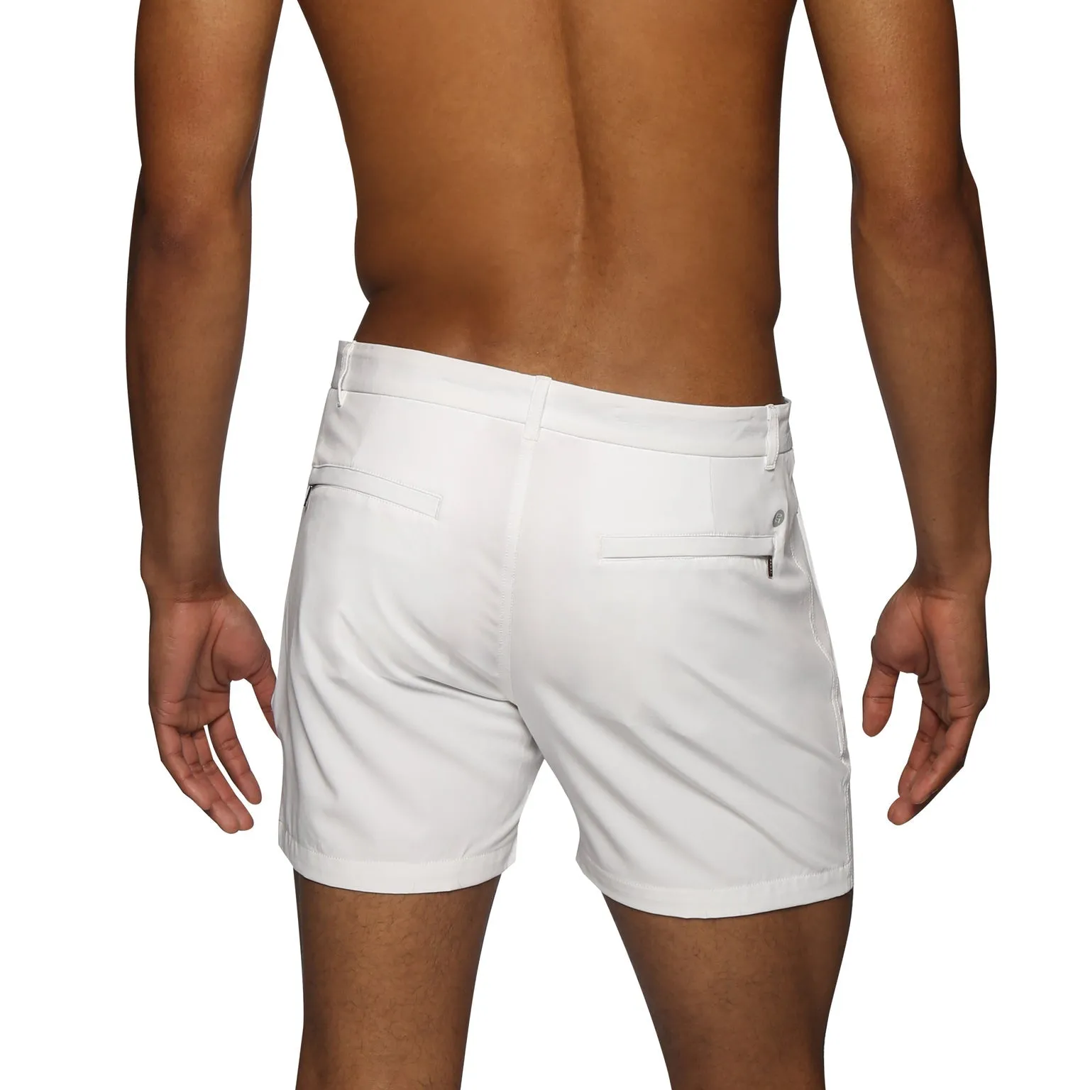 Parke & Ronen Actionwear Polar White Action Stretch Holler Short sold by Underwear Expert product image thumbnail 3